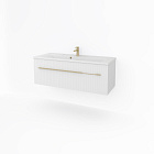 Тумба под раковину Какса-А Sharm 100 см 005368 подвесная белый, золото