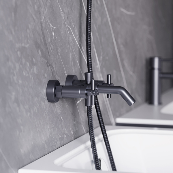 Смеситель для ванны RedBlu by Damixa Neo Classic 271000000 графит матовый