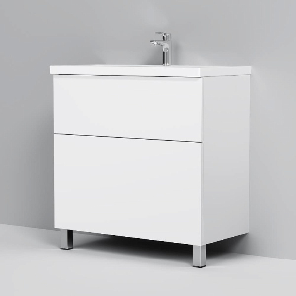 Тумба под раковину Am.Pm Gem 80 см M90FSX0802WG напольная белая