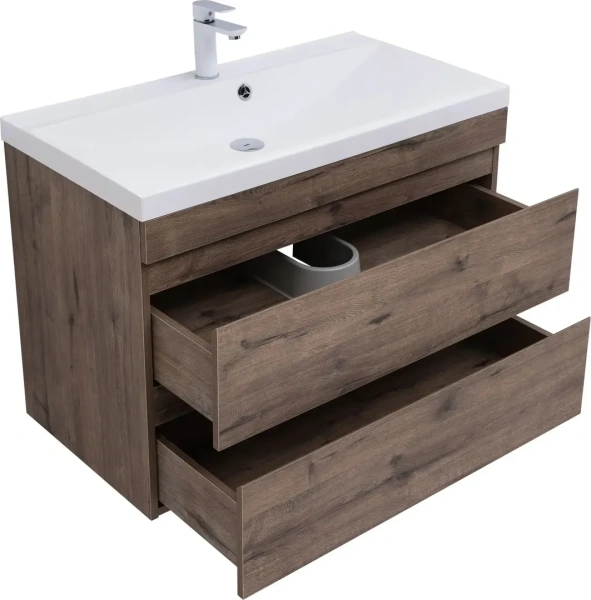 Тумба под раковину Aquanet Нота New 90 см 00334193 подвесная дуб веллингтон табак