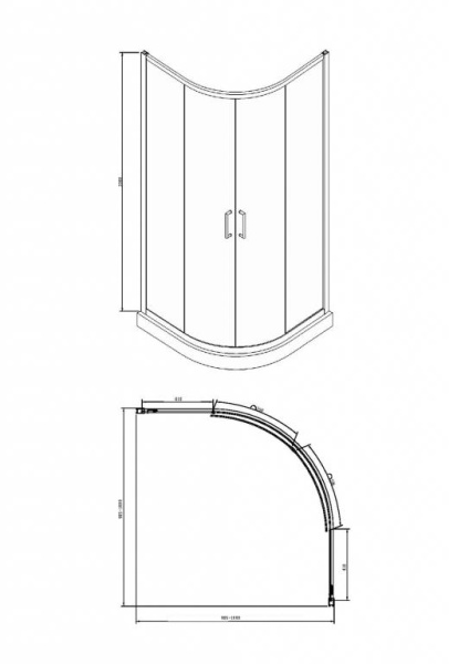 Душевой уголок 100x100x200 Bravat Drop BS100.1200A Душевой уголок 100x100x200 Bravat Drop BS100.1200A