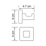 Крючок WasserKRAFT Dill K-3923 Крючок WasserKRAFT Dill K-3923