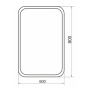 Зеркало Comforty Пион 60 см 00-00012704 с подсветкой