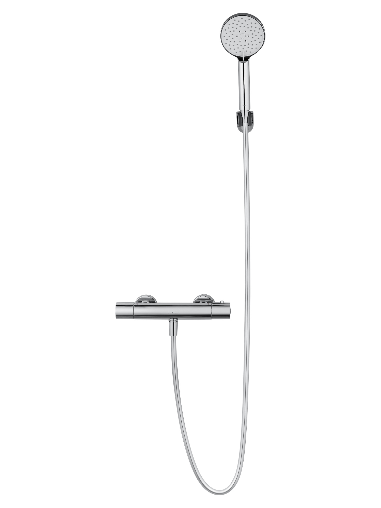 Смеситель для душа с термостатом и гарнитуром Wonzon & Woghand Inn 6 WW-B2029-A-CR хром глянцевый