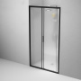 Дверь душевая в нишу 110см AM.PM Gem W90G-110-1-195BM профиль черный матовый стекло матовое Дверь душевая в нишу 110см AM.PM Gem W90G-110-1-195BM профиль черный матовый стекло матовое