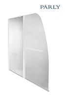 Штора для ванной стеклянная Parly F03F белый