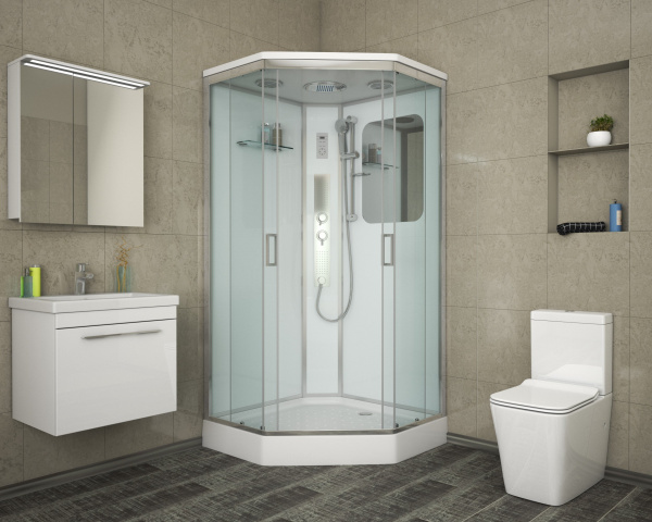Душевая кабина 90x90 Niagara Premium NG-6001-01GD с гидромассажем Душевая кабина 90x90 Niagara Premium NG-6001-01GD с гидромассажем