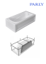 Ванна акриловая Parly Ortiz 160x70 CT10818
