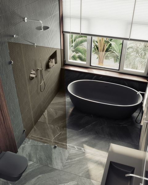 Душевая перегородка коннектор стена-стекло 89x195 см MaybahGlass  MGD-263-4 стекло бронза Душевая перегородка коннектор стена-стекло 89x195 см MaybahGlass  MGD-263-4 стекло бронза