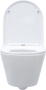Унитаз подвесной Aquanet LAKE-W безободковый с микролифтом