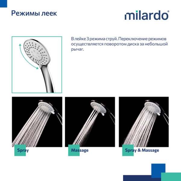 Смеситель для ванны с длинными изливом MILARDO Rora RORSB00M10 хром Смеситель для ванны с длинными изливом MILARDO Rora RORSB00M10 хром