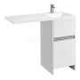 Тумба под раковину Aquaton Лондри 40 см 1A236001LH010 напольная белая