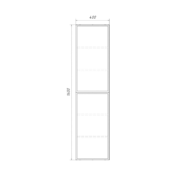 Пенал Comforty Мадрид 40x160 см 00-00017855 подвесной серый шелк