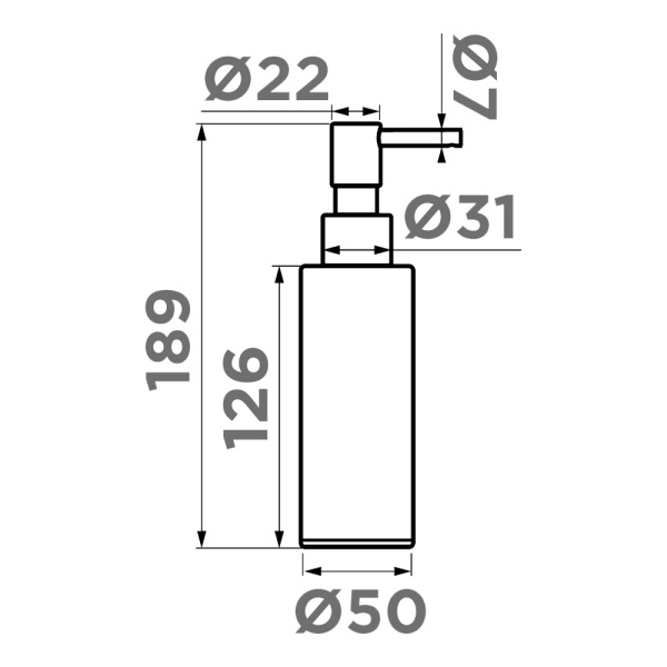 Дозатор для кухонной мойки Omoikiri OM-06 4995094 светлое золото