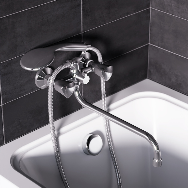 Смеситель для ванны RedBlu by Damixa Object 349500000 хром глянцевый