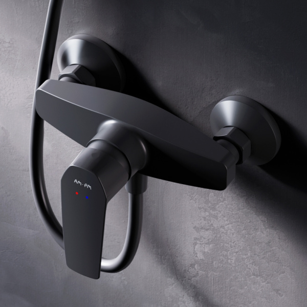 Смеситель для ванны Am.Pm Gem F90A20022 черный матовый