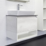 Тумба с раковиной Comforty Прага 60 см 00-00014535 подвесная дуб белый