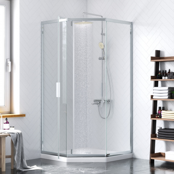 Душевой уголок 90x90 Damixa Skyline DX35WG-405-090MT профиль хром стекло прозрачное Душевой уголок 90x90 Damixa Skyline DX35WG-405-090MT профиль хром стекло прозрачное