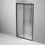 Дверь душевая в нишу 110 см AM.PM Gem W90G-110-1-195BT профиль черный матовый стекло прозрачное Дверь душевая в нишу 110 см AM.PM Gem W90G-110-1-195BT профиль черный матовый стекло прозрачное