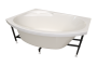 Ванна акриловая Radomir Монти 150x105 L 2-01-0-1-1-213 белая угловая с каркасом