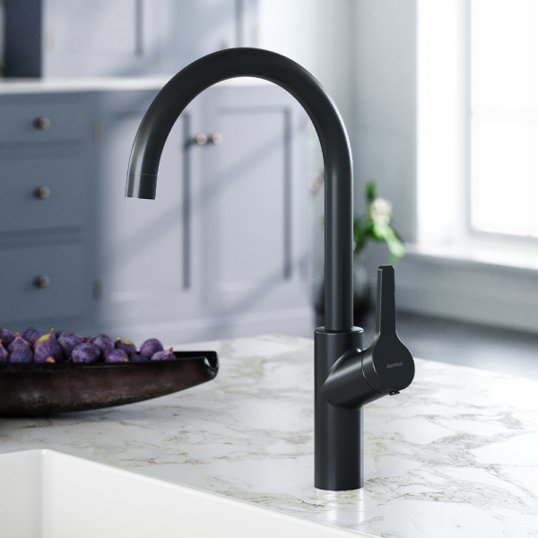 Смеситель для кухонной мойки Damixa Eclipse 310720300 черный матовый