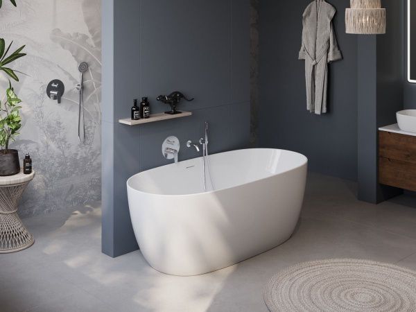 Акриловая ванна отдельнотоящая 170x80 см BelBagno  BB415-1700-800 белый Акриловая ванна отдельнотоящая 170x80 см BelBagno  BB415-1700-800 белый