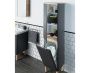 Пенал левосторонний 35х40х158 см VitrA Sento 60856 матовый антрацит Пенал левосторонний 35х40х158 см VitrA Sento 60856 матовый антрацит