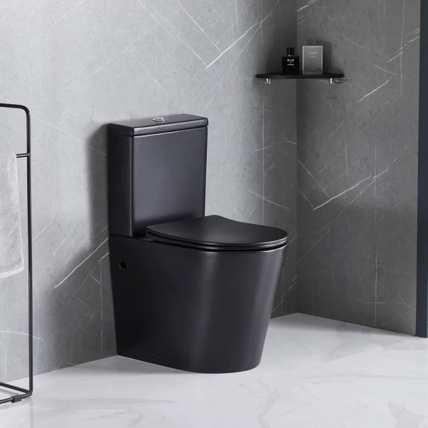 Унитаз-компакт безободковый Cerutti SPA SELLA MB черный матовый Унитаз-компакт безободковый Cerutti SPA SELLA MB черный матовый