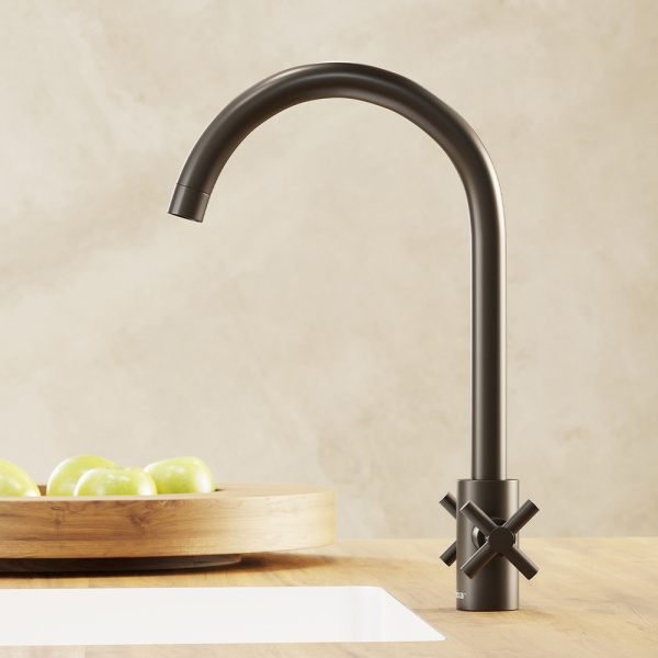 Смеситель для кухонной мойки RedBlu by Damixa Neo Classic 270000000 графит матовый