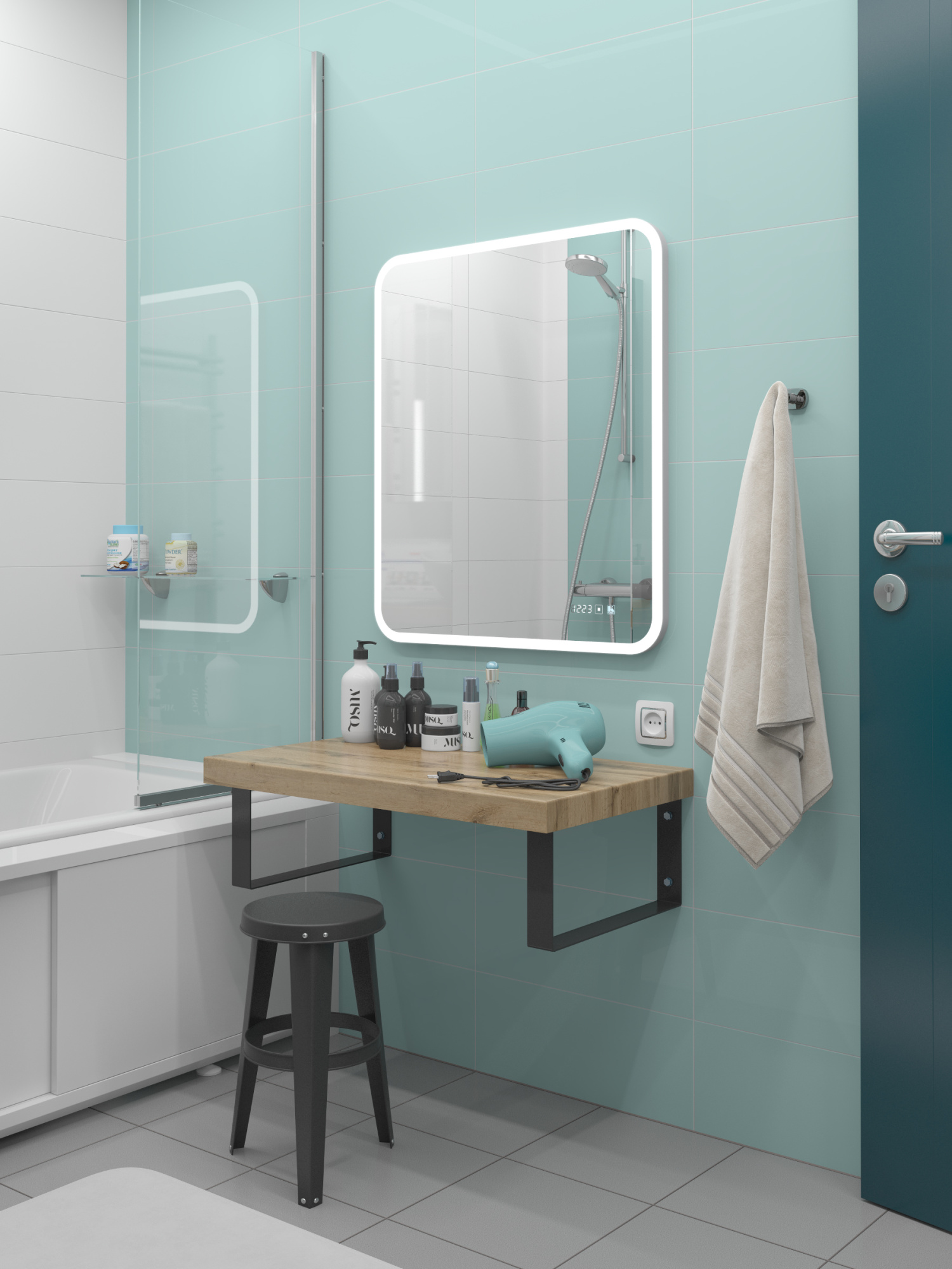 Столешница Какса-А 80 см 005335 для тумб и консолей дуб вотан