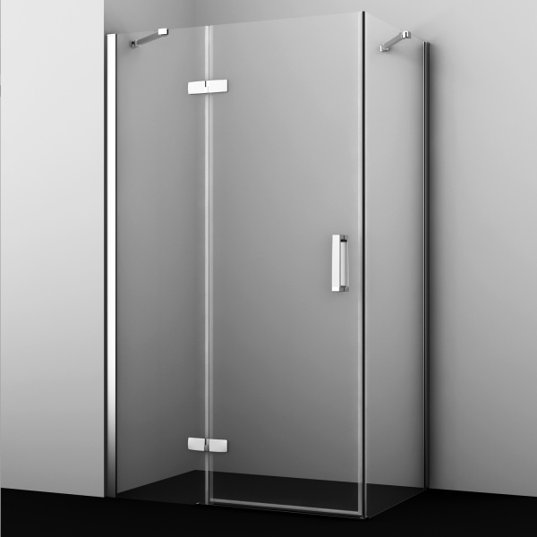 Душевой уголок WasserKRAFT Aller 120x200x80 10H06LWHITE профиль белый с хромом