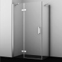 Душевой уголок WasserKRAFT Aller 120x200x80 10H06LWHITE профиль белый с хромом