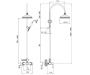 Душевая система MargaroliClassica RU1006AA01CR белый Душевая система MargaroliClassica RU1006AA01CR белый