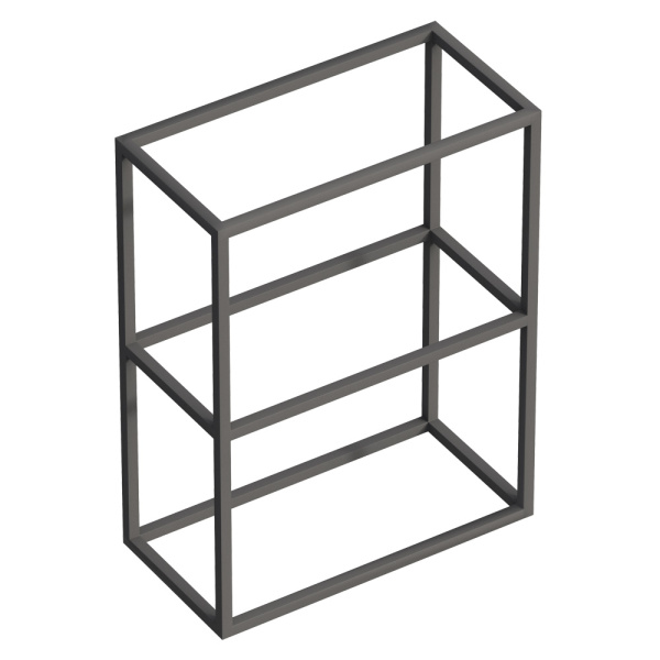 Консоль Cezares Cadro 60 см CADRO-60-30-80-2C-SO-MET-ST под раковину подвесная