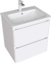 Тумба под раковину Aquanet Эмбер 55 см 00330465 подвесная белая матовая