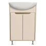 Тумба под раковину Runo Эконова 50 см 00-00004654 напольная бежевая