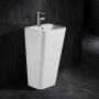 Раковина напольная прямоугольная санфаянс 44x38 Azario FRETTA SQUARE AZ-302 Раковина напольная прямоугольная санфаянс 44x38 Azario FRETTA SQUARE AZ-302