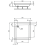 Душевой поддон акриловый 80X80X13 см Ideal Standard K276401 HOTLINE Душевой поддон акриловый 80X80X13 см Ideal Standard K276401 HOTLINE