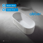 Ванна из искусственного камня Abber 170x75 см AM9925