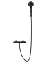 Смеситель для душа с термостатом и гарнитуром Wonzon & Woghand Inn 5 WW-B2005-A-MB черный матовый