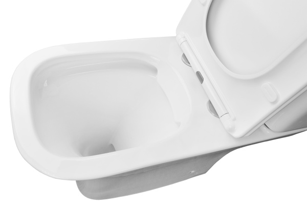 Унитаз-компакт Azario Fretta Square AZ-5121 безободковый с микролифтом