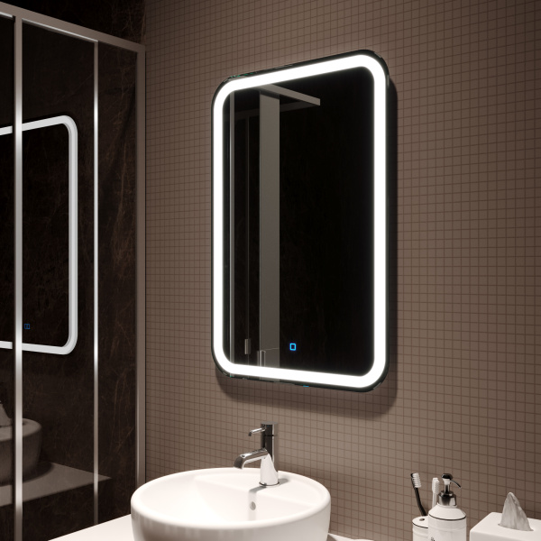 Зеркало с LED подсветкой 55х80 Silver Mirrors Мальта ФР-00000941 Зеркало с LED подсветкой 55х80 Silver Mirrors Мальта ФР-00000941
