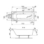 Акриловая ванна VAGNERPLAST PENELOPE 170x70 Акриловая ванна VAGNERPLAST PENELOPE 170x70