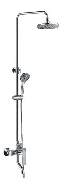 Смеситель с душевой стойкой HAIBA HB2414 хром