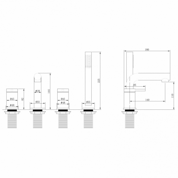 Смеситель  ABBER Emotion AF8813NG никель Смеситель  ABBER Emotion AF8813NG никель