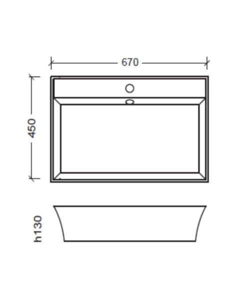 Раковина Boheme NeoArt 70 см 804 накладная серебро