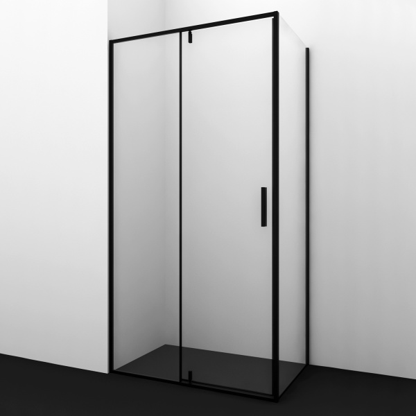Душевой уголок WasserKRAFT Elbe 100x200x100 74P19 профиль черный