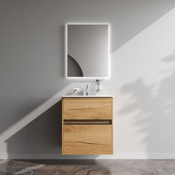 Тумба под раковину Am.Pm Sense 60 см M7BFUX0602OF подвесная светлое дерево