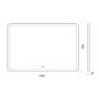 Зеркало с подогревом 120x80 см BelBagno MARINO SPC-MAR-1200-800-LED-TCH-WARM Зеркало с подогревом 120x80 см BelBagno MARINO SPC-MAR-1200-800-LED-TCH-WARM