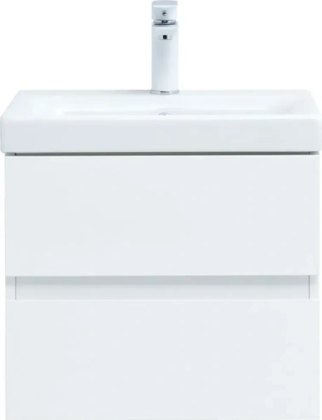 Тумба с раковиной Aquanet Беркли 50 см 00306355 подвесная белая